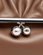 Weekend MaxMara De piele geantă pe umăr Wkaslalom Pasticcino