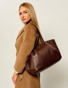 Weekend MaxMara De piele geantă shopper + borsetă Wkasatira