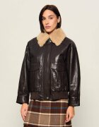 Weekend MaxMara Geacă de piele Wkdcalata| shearling | Loose fit cu adaos de lână