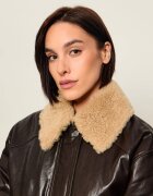 Weekend MaxMara Geacă de piele Wkdcalata| shearling | Loose fit cu adaos de lână