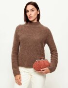 Weekend Max Mara Geantă pe umăr Wkavalois Pasticcino | piele întoarsă
