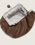 Weekend MaxMara Geantă pe umăr Wlavalois Pasticcino | piele întoarsă