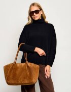 Weekend Max Mara Geantă shopper + borsetă Wkapesi | piele întoarsă
