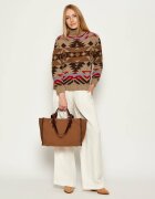 Weekend MaxMara Geantă shopper Gianna cu adaos de piele