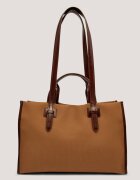 Weekend MaxMara Geantă shopper Gianna cu adaos de piele