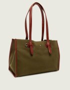 Weekend MaxMara Geantă shopper Wkacandore cu adaos de piele