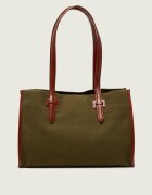 Weekend MaxMara Geantă shopper Wkacandore cu adaos de piele