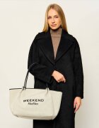 Weekend MaxMara Geantă shopper Wkagetto cu adaos de piele