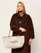 Weekend MaxMara Geantă shopper Wkagetto cu adaos de piele
