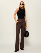 Weekend Max Mara Pantaloni Wkdeditta | Relaxed fit cu adaos de lână