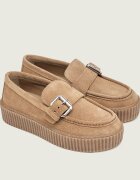 Weekend MaxMara Pantofi loafer Wkanavetta | piele întoarsă