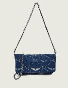 Zadig&Voltaire De blugi geantă pe umăr ROCK DENIM MONOGRAM
