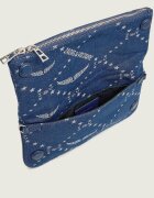 Zadig&Voltaire De blugi geantă pe umăr ROCK DENIM MONOGRAM