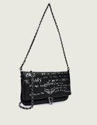 Zadig&Voltaire De piele geantă pe umăr ROCK GRAFFITI