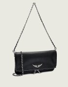 Zadig&Voltaire De piele geantă pe umăr ROCK GRAINED