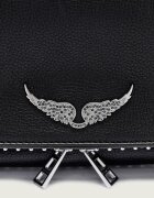 Zadig&Voltaire De piele geantă pe umăr ROCK GRAINED