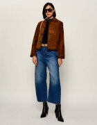 Zadig&Voltaire Geacă Lessa | Relaxed fit | piele întoarsă