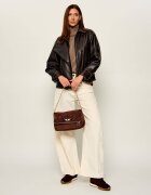 Zadig&Voltaire Geantă pe umăr Rocky II Western | piele întoarsă