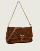 Zadig&Voltaire Geantă pe umăr Rocky II Western | piele întoarsă
