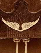 Zadig&Voltaire Geantă pe umăr Rocky II Western | piele întoarsă
