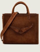 Zadig&Voltaire Geantă shopper Angel | piele întoarsă