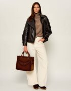 Zadig&Voltaire Geantă shopper Angel | piele întoarsă