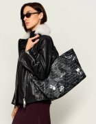 Zadig&Voltaire Geantă shopper Arty Tag cu adaos de piele