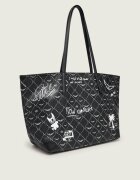 Zadig&Voltaire Geantă shopper Arty Tag cu adaos de piele