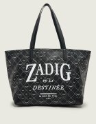 Zadig&Voltaire Geantă shopper Book Tag cu adaos de piele