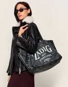 Zadig&Voltaire Geantă shopper Book Tag cu adaos de piele