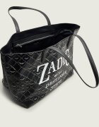 Zadig&Voltaire Geantă shopper Book Tag cu adaos de piele
