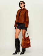 Zadig&Voltaire Geantă shopper Jane Western | piele întoarsă