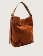 Zadig&Voltaire Geantă shopper Jane Western | piele întoarsă