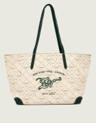 Zadig&Voltaire Geantă shopper Monogram Tennis cu adaos de piele