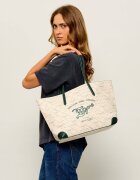 Zadig&Voltaire Geantă shopper Monogram Tennis cu adaos de piele