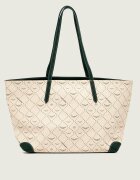 Zadig&Voltaire Geantă shopper Monogram Tennis cu adaos de piele