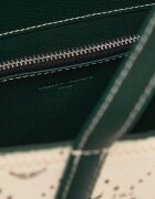 Zadig&Voltaire Geantă shopper Monogram Tennis cu adaos de piele