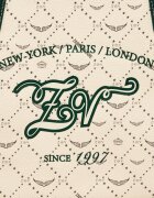 Zadig&Voltaire Geantă shopper Monogram Tennis cu adaos de piele