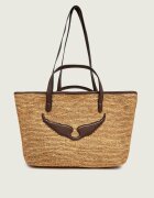 Zadig&Voltaire Geantă shopper WINGS cu adaos de piele