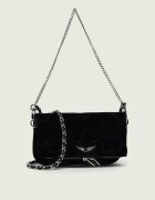 Zadig&Voltaire Poșetă plic Rock Mini | piele întoarsă