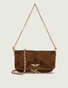 Zadig&Voltaire Poșetă plic Rock Mini | piele întoarsă