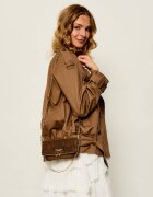 Zadig&Voltaire Poșetă plic Rock Mini | piele întoarsă