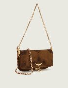 Zadig&Voltaire Poșetă plic Rock Mini | piele întoarsă