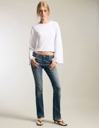 House Blugi slim cu talie joasă