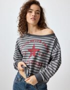House Bluză sport cu imprimeu