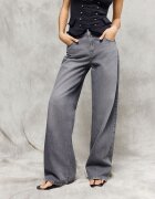 House Jeanși wide leg cu talie joasă