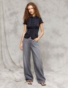 House Jeanși wide leg cu talie joasă