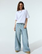 House Jeanși wide leg cu talie joasă