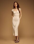 House Rochie midi înflorată