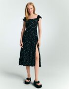 House Rochie midi înflorată